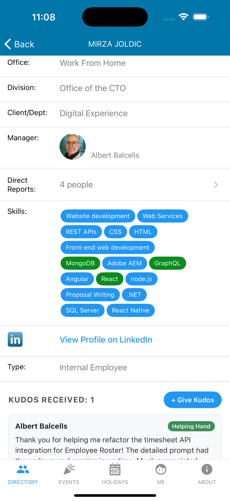 Skills and Kudos